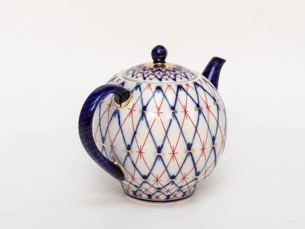 Чайник заварной,форма  Тюльпан,рисунок Сетка 1950 ТН1