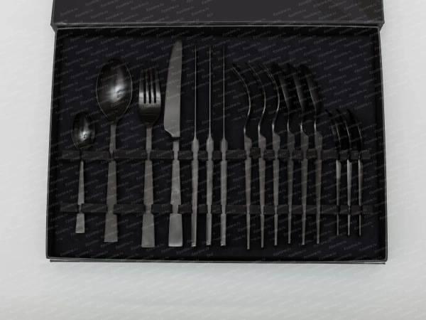 Набор столовых приборов, серия Урбан matte black, 16 предметов