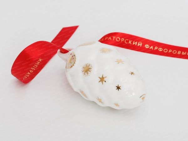 Подарочный набор, елочная игрушка, рисунок Шишка Рождество