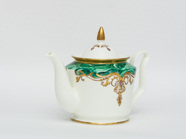 Чайник Юлия рис.Малахитовый