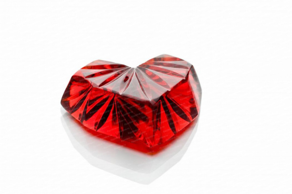 Отливка "Сердце", Красный