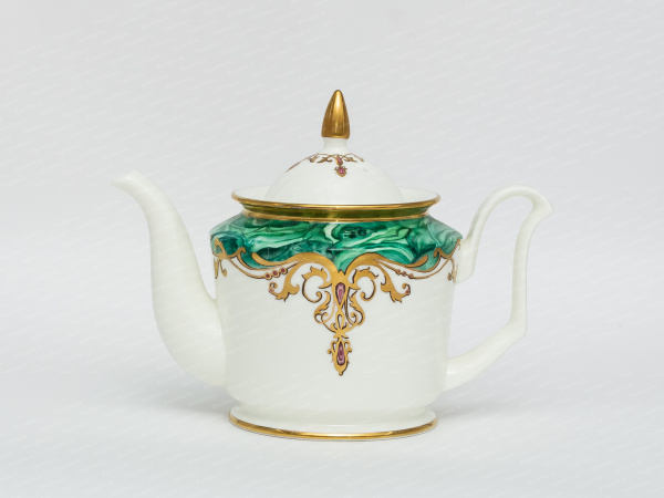 Чайник Юлия рис.Малахитовый