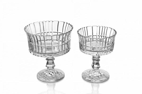 Набор из 2 х ваз для ягод BERRY BOWl Коллекция DIAMONDS, Бесцветный