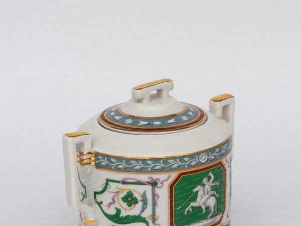 Сахарница, форма Гербовая, рисунок Античный