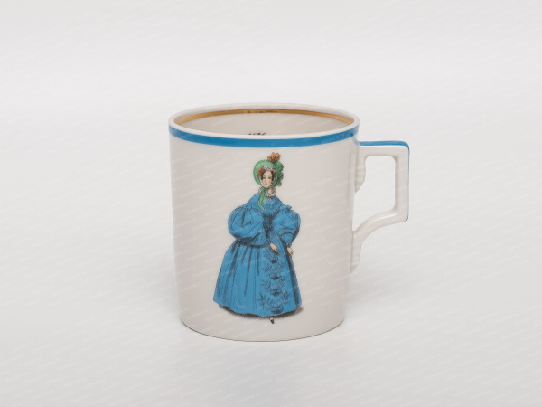 Подарочный набор чайный форма. Гербовая,рисунок.  "Modes de Paris 1836" ТН1