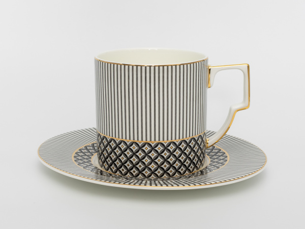 Чашка с блюдцем, форма Элегия, рисунок Elegant