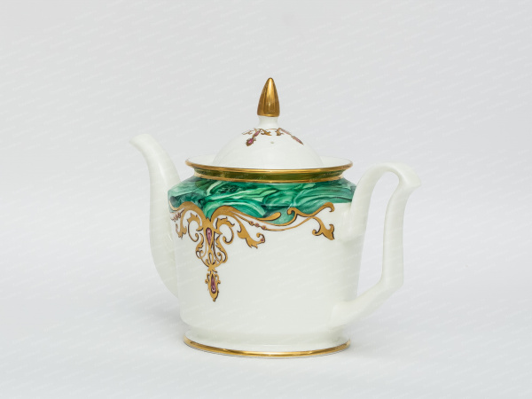 Чайник Юлия рис.Малахитовый