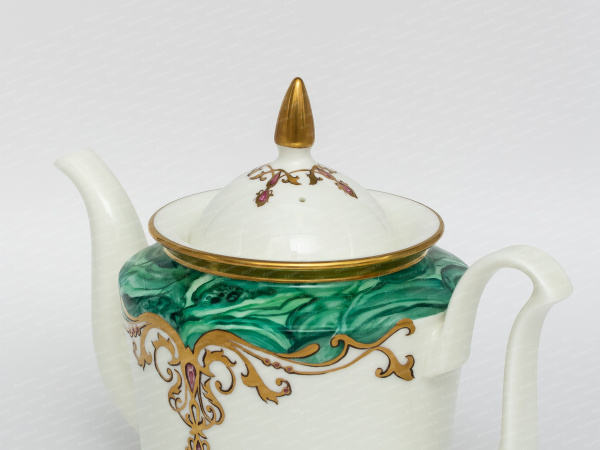 Чайник Юлия рис.Малахитовый