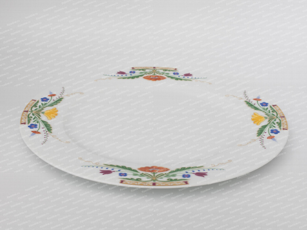 Сервиз столовый на 6 персон (21 предмет), форма Европейская, рисунок Замоскворечье-2