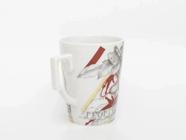 Бокал с блюдцем форма. Гранд рисунок. Маршалы Победы Жуков Г.К.